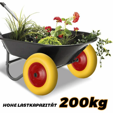 Hengda Roue De Secours, Roue De Diable, Jante En Métal, Caoutchouc Plein 4.80 / 4.00-8 390 Mm 4 Hengda Roue De Secours, Roue De Diable, Jante En Métal, Caoutchouc Plein 4.80 / 4.00-8 390 Mm – Image 4