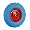 Relaxdays Roue De Brouette 4.80 4.00-8, Roue Caoutchouc, Roue De Secours, Jante, Pneus Diable 100 Kg Charge, Bleu Rouge