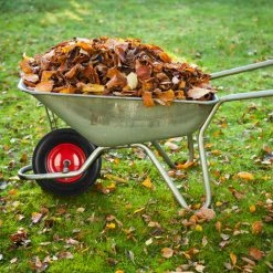 Relaxdays Roue De Brouette 4.80 4.00-8, Roue En Caoutchouc, Roue De Secours, Pneus De Diable 100 Kg Charge, Jaune Rouge -chariot de jardin Soldes 2024 52201057 3