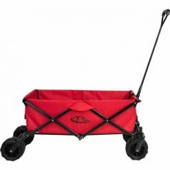 HELLOSHOP26 Chariot De Jardin Pliable 80 Kg Tout-terrain Outils Jardinage Rouge - Rouge -chariot de jardin Soldes 2024 53604464 3