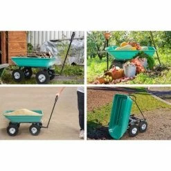 FLO Chariot De Jardin Avec Fonction De Basculement - 55L - Conteneur : 87 X 47 X 20 Cm -chariot de jardin Soldes 2024 54590432 4