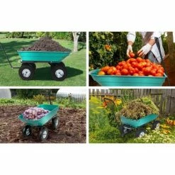 FLO Chariot De Jardin Avec Fonction De Basculement - 55L - Conteneur : 87 X 47 X 20 Cm -chariot de jardin Soldes 2024 54590432 5