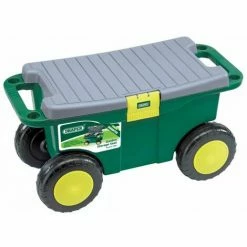 Draper Tools Chariot à Outils Et Siège De Jardin 56x27,2x30,4 Cm 60852 - Vert