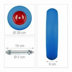 JARDIBRICODECO Roue De Brouette En Caoutchouc -chariot de jardin Soldes 2024 55315910 4