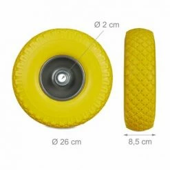 JARDIBRICODECO Set De 2 Roues De Brouette -chariot de jardin Soldes 2024 55316171 4