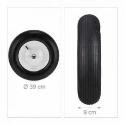 JARDIBRICODECO Roue De Brouette 4.80 4.00-8 Pneumatique -chariot de jardin Soldes 2024 55316714 4