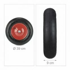 JARDIBRICODECO Roue De Brouette 4.80 4.00-8 Pneumatique -chariot de jardin Soldes 2024 55316715 4