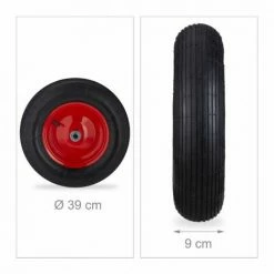 JARDIBRICODECO Roue De Brouette 4.80 4.00-8 Pneumatique -chariot de jardin Soldes 2024 55316724 4