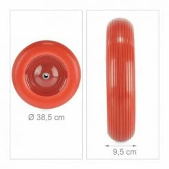 JARDIBRICODECO Roue De Brouette PU 4.80 4.00-8 -chariot de jardin Soldes 2024 55316735 4