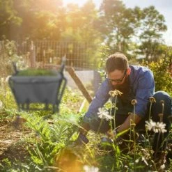 JARDIBRICODECO Brouette De Jardin En Gris -chariot de jardin Soldes 2024 55316760 3