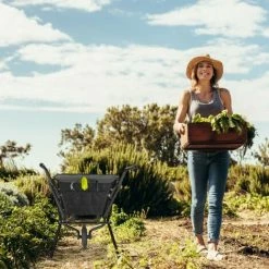 JARDIBRICODECO Brouette De Jardin Pliable En Noir -chariot de jardin Soldes 2024 55316762 5