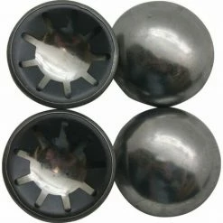 JARDIBRICODECO Capuchon D'essieu Pour Roue + Pneu 4 Pièces ø