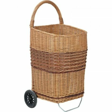JARDIBRICODECO Chariot à Bûches En Osier -chariot de jardin Soldes 2024 55334733 1