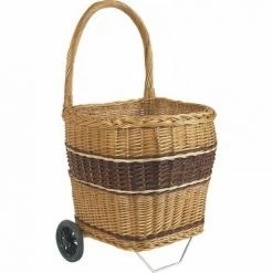 JARDIBRICODECO Chariot à Bûches En Osier