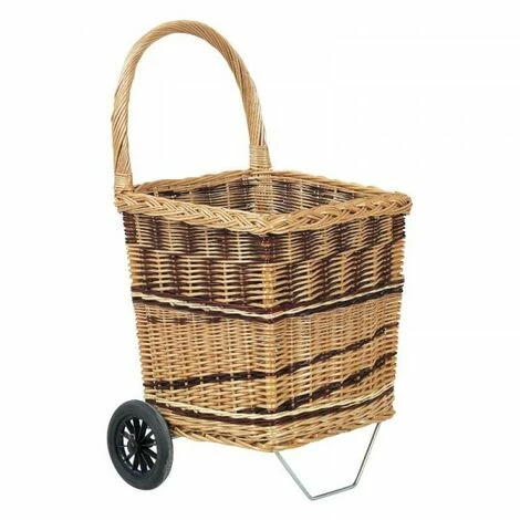 JARDIBRICODECO Chariot à Bûches En Osier -chariot de jardin Soldes 2024 55334787 1