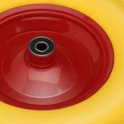 VINGO Roue De Secours, Roue De Diable, Jante En Métal, Caoutchouc Plein 4.80 / 4.00-8 390 Mm - Jaune -chariot de jardin Soldes 2024 55433816 4