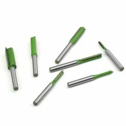 CATHERINE Lot De 7 Fraises à Défoncer Droites à Tige De 6 Mm, Mèche De Routeur Simple/double Flûte, Fraise à Bois Routeur à Coupe Droite Flush Trim Pattern Router Pour Le Travail Du Bois -chariot de jardin Soldes 2024 55654471 5