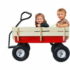 ZHUOXUAN Chariot De Jardinage, Transporteur Pliable Avec Roues Silencieuses Amovibles Pour Jardin, Plage, Camping, Chariot De Rangement 140L, 120KG (marron)