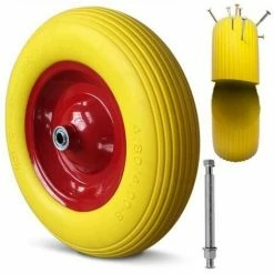 Aqrau Roue De Brouette En PU Caoutchouc Plein Anti-crevaison, 4.80 / 4.00-8 ? 390 Mm 200 Kg 7 Aqrau Roue De Brouette En PU Caoutchouc Plein Anti-crevaison, 4.80 / 4.00-8 ? 390 Mm 200 Kg -chariot de jardin Soldes 2024 57241467 3