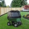 IDMARKET Chariot De Jardin 52L Benne Basculante Remorque à Main Avec Sac 250L