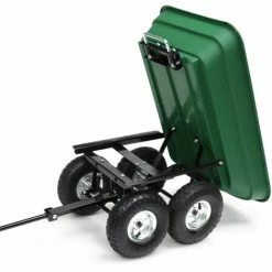 IDMARKET Chariot De Jardin 52L Benne Basculante Remorque à Main Avec Sac 250L -chariot de jardin Soldes 2024 57961272 3