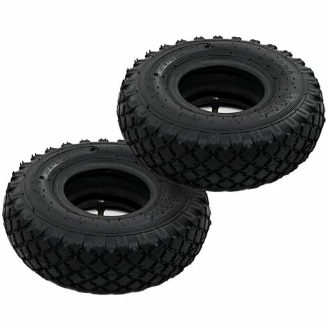 INLIFE 2 Pneus 2 Chambres à Air 3.00-4 260x85 Pour Roue De Diable 1 INLIFE 2 Pneus 2 Chambres à Air 3.00-4 260x85 Pour Roue De Diable