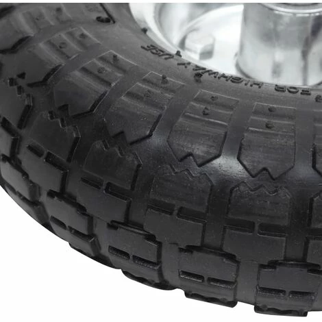 INLIFE Roue De Diable 4 Pcs Caoutchouc 4.10/3.50-4 (260 X 83 Mm) 5 INLIFE Roue De Diable 4 Pcs Caoutchouc 4.10/3.50-4 (260 X 83 Mm) – Image 5