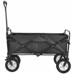 TolleTour Bollerwagen Faltbar Offroad Handwagen Klappbar Transportwagen 360° Räder 80 KG Noir - Noir