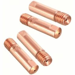 CATHERINE 12pcs Poste A Souder Mig Sans Gaz Embouts De Contact De Buse De Soudage 15AK MIG/MAG Support De Connecteur De Gaz 0,8 Mm, Buse Gas Conique, Support Tube De Contact, Consommables De Chalumeau -chariot de jardin Soldes 2024 59463297 5
