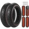 ASUPERMALL Pneu De Scooter électrique 8,5 Pouces Pneu De Scooter électrique Roue En Caoutchouc Absorbant Les Chocs Remplacement De Roue Non Pneumatique Pour Scooter électrique Xiaomi M365, Point Rouge