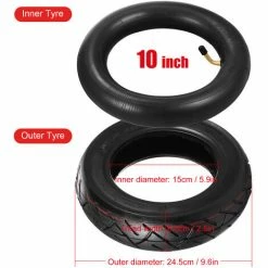 ASUPERMALL 10 X 2,5 Pouces Chambres à Air Gonflables Pneus Extérieurs Ensemble De Remplacement Pour Xiaomi Mijia M365 Scooter électrique E Scooter Roue Accessoires, 1 Jeu -chariot de jardin Soldes 2024 59849252 4