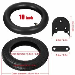 ASUPERMALL 10 X 2,0 Pouces Gonflable Chambre À Air Extérieur Pneu Roue Ensemble Avec Garde-Boue Spacer Kickstand Spacer Remplacement Pour Xiaomi M365 Scooter électrique Accessoires, Rouge -chariot de jardin Soldes 2024 59849336 4