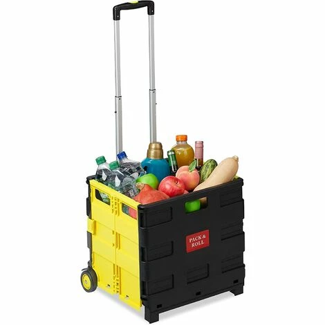 BENOBBY KIDS Chariot De Courses Pliable, Poignée, Roulettes En Caoutchouc, Poussette De Marché, Aluminium, Rouge, Plastique, 1 BENOBBY KIDS Chariot De Courses Pliable, Poignée, Roulettes En Caoutchouc, Poussette De Marché, Aluminium, Rouge, Plastique,