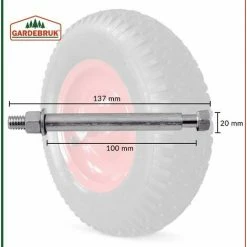 JOORRT Roue De Brouette Pneumatique Avec Axe 4.80/4.00-8 Ø 390mm 200 Kg 95mm épaisseur Roue De Rechange 2 Couches En Tissu Chariot -chariot de jardin Soldes 2024 60668105 4