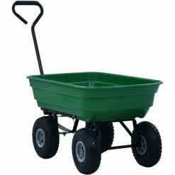 SUPERMARKET Chariot à Main De Jardin 300 Kg 75 L Vert -chariot de jardin Soldes 2024 63670714 3
