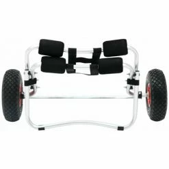 TANCYCO Portable Léger Pliable Bateau Kayak Transporteur Canoë Chariot Fourre-tout Chariot Transport Remorque Chariot Roues Amovibles -chariot de jardin Soldes 2024 64395922 3