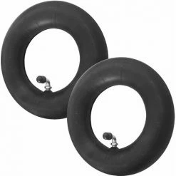 CYCLINGCOLORS 2x Chambre à Air 3,00 - 4" 260x85 Valve Schrader Coudée Brouette Chariot Diable Tracteur Tondeuse