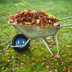 Relaxdays Roue De Brouette Avec Axe 4.80 4.00-8, Pneumatique, Jante En Acier, Charge Maximale : 120 Kg, Noir/bleu -chariot de jardin Soldes 2024 64506675 3