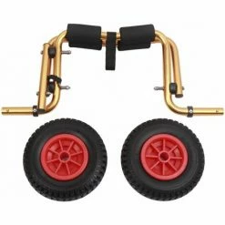 LIFCAUSAL Portable Léger Pliable Bateau Kayak Transporteur Canoë Dolly Fourre-Tout Chariot De Transport Remorque Chariot Roues Amovibles (Or) 7 LIFCAUSAL Portable Léger Pliable Bateau Kayak Transporteur Canoë Dolly Fourre-Tout Chariot De Transport Remorque Chariot Roues Amovibles (Or) -chariot de jardin Soldes 2024 66304983 3