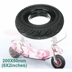 DONTODENT Pneu De Scooter 8 Pouces 200x50 Pneu Solide Pour Speedway Ruima Mini 4 Pro -chariot de jardin Soldes 2024 66972721 3