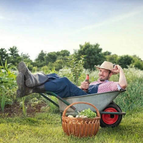 Relaxdays Roue De Brouette 3.50-8, Pneumatique, Jante En Acier, Charge Maximale : 100 kg, Avec Valve, Noir/rouge 4 Relaxdays Roue De Brouette 3.50-8, Pneumatique, Jante En Acier, Charge Maximale : 100 kg, Avec Valve, Noir/rouge â Image 4