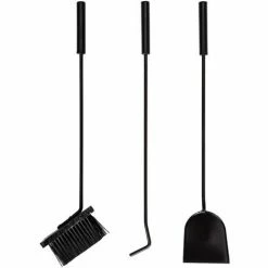 TECTAKE Chariot à Bûches, Chariot à Bois, Panier En Métal, Porte Et Range Bâche Sur Roulette Avec Pelle, Balai Et Tisonnier - Noir 9 TECTAKE Chariot à Bûches, Chariot à Bois, Panier En Métal, Porte Et Range Bâche Sur Roulette Avec Pelle, Balai Et Tisonnier - Noir -chariot de jardin Soldes 2024 7513790 5