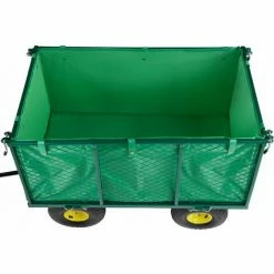 TECTAKE Chariot De Jardin + Bâche Charge Maximum 544 Kg Vert - Vert -chariot de jardin Soldes 2024 7643899 3