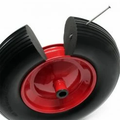 WILTEC Roue Complète De Brouette En Polyuréthane Increvable Grandeur 4.80 / 4.00-8 -chariot de jardin Soldes 2024 808390 5