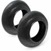 WILTEC Jeu De 2x Pneus Pour Brouette Enveloppe Pneumatique 3.50-8 Bandage Roue