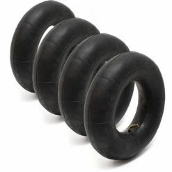 WILTEC Set 4 Chambre Air Petites Roues 3.50-4 TR87 Valve Pneu Brouette Diable E-scooter